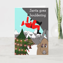 Sankt geht, Weihnachtskarte bouldering Feiertagskarte