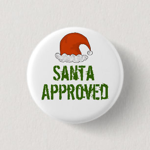Sankt genehmigte Weihnachtsknöpfe Button