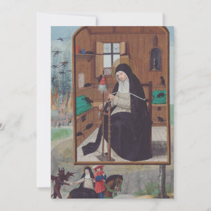 Sankt Gertrud von Helfta von Simon Bening Dankeskarte