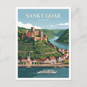 Sankt Goar Deutschland Postkarte