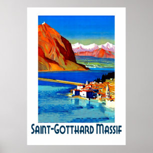 Sankt-Gotthard-Massiv, Frankreich Poster