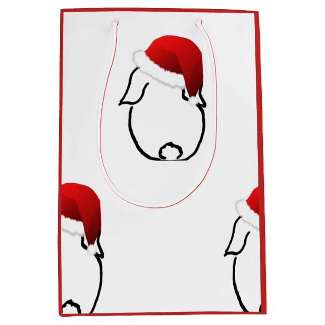 Sankt-Häschen-mittlere Geschenk-Tasche Mittlere Geschenktüte (Vorderseite)