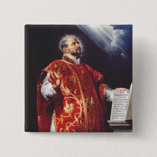 Sankt Ignatius von Loyola Button (Vorderseite)