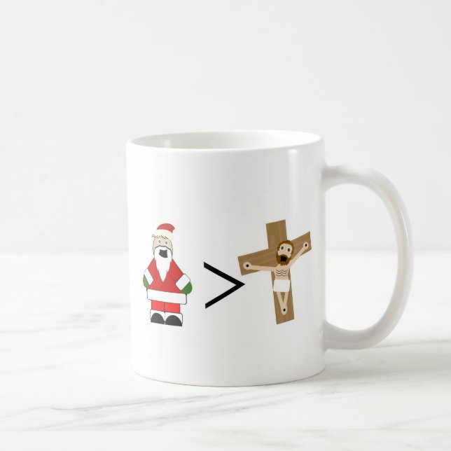 Sankt ist größer als Jesus Tasse (Rechts)