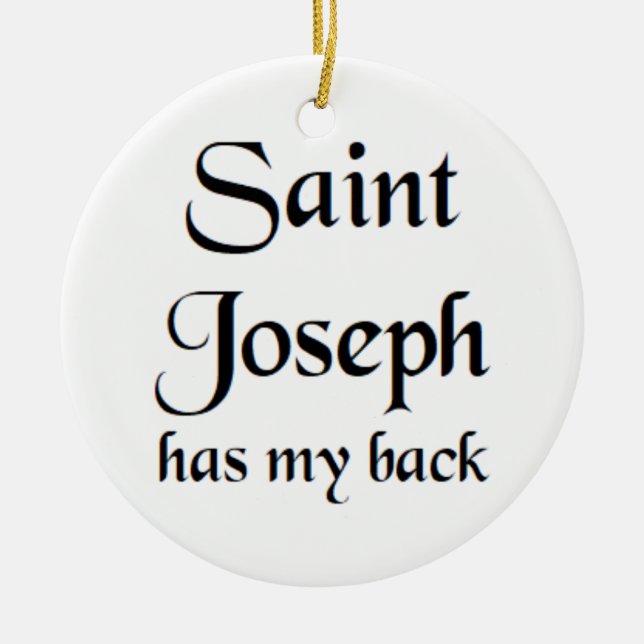 Sankt Joseph Keramik Ornament (Vorne)