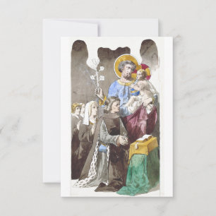 Sankt Joseph Patron der Universalkirche Dankeskarte
