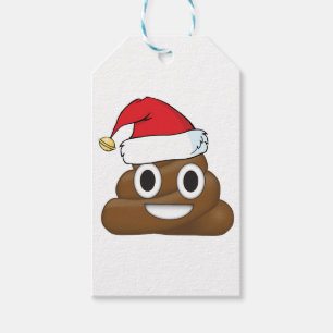 Sankt kacken Weihnachtsgeschenk-Verpackung Emoji Geschenkanhänger