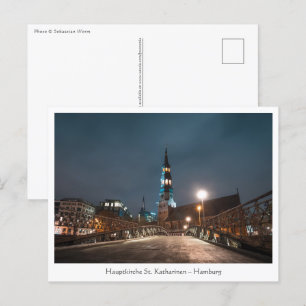 Sankt Katharinen Kirche Hamburg Postkarte