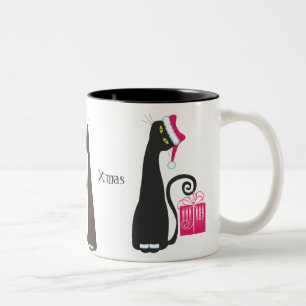 Sankt-Katzen-Tasse Zweifarbige Tasse