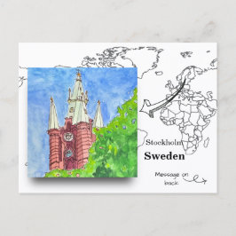 Sankt Klaras Kirche in Stockholm, Schweden Postkarte