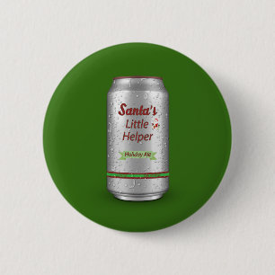 Sankt kleine Helfer-Bier-Dose Button