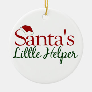 Sankt kleine Helfer-Weihnachtsverzierung Keramikornament