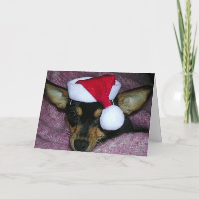 Sankt kleinster Elf Feiertagskarte (Vorderseite)