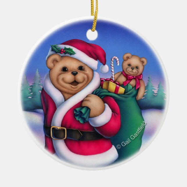 Sankt kratzt Verzierung Keramik Ornament (Vorne)