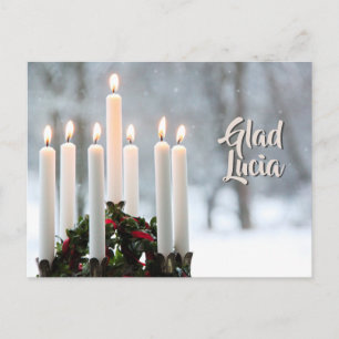 Sankt Lucia   Luciafest Postkarte