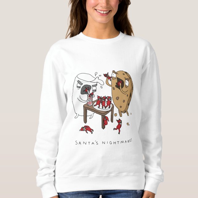 Sankt lustiger Weihnachtspullover Albtraum-| - Sweatshirt (Vorderseite)