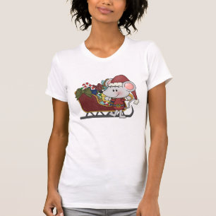 Sankt-Maus mit Schlitten T-Shirt