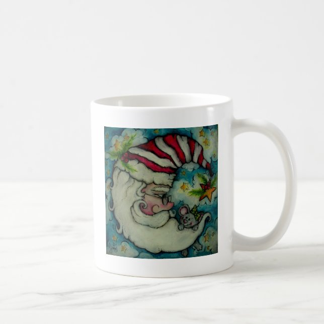 Sankt-Mond - Feiertags-Entwurf Kaffeetasse (Rechts)