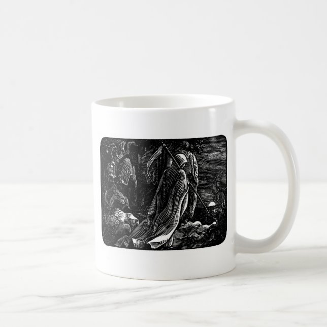 Sankt Muerte (mexikanischer grimmiger Sensenmann) Kaffeetasse (Rechts)