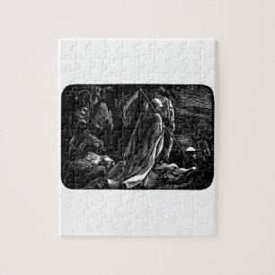 Sankt Muerte (mexikanischer grimmiger Sensenmann) Puzzle