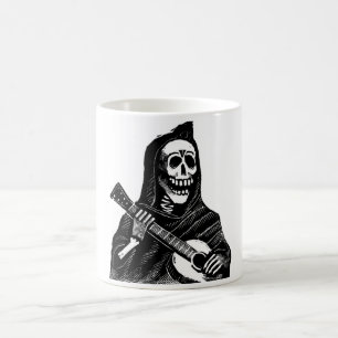 Sankt Muerte mit Gitarre circa frühen 1900s Tasse