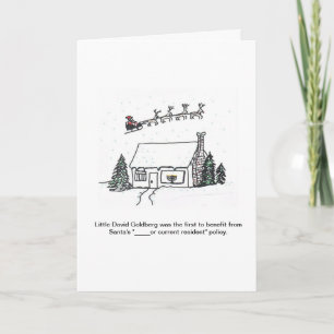 Sankt neue Politik holt unerwartete Freude Feiertagskarte