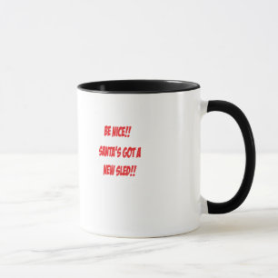 Sankt neue Schlitten-WeihnachtsTasse Tasse