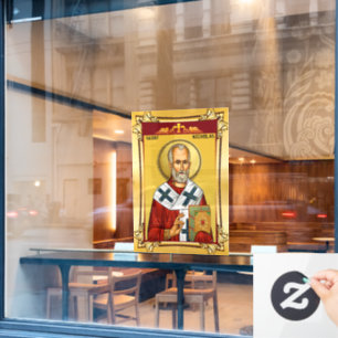 Sankt Nikolaus Fensteraufkleber