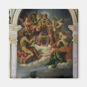 Sankt Nikolaus im Ruhm mit Heiligen Magnet