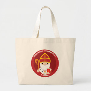 Sankt Nikolaus Jumbo Stoffbeutel