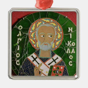 Sankt Nikolaus Ornament Aus Metall