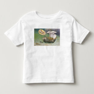 Sankt Nikolaus rettet ein Schiff vom Schiffbruch Kleinkind T-shirt