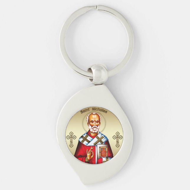 Sankt Nikolaus Schlüsselanhänger (Vorderseite)