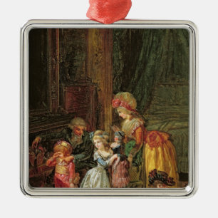 Sankt Nikolaus Tag Silbernes Ornament