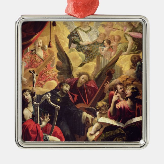 Sankt Nikolaus von Tolentino Ornament Aus Metall (Vorne)