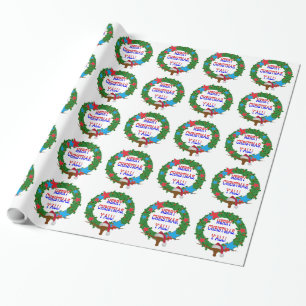 Sankt-Ochse - frohe Weihnachten Sie Geschenkpapier