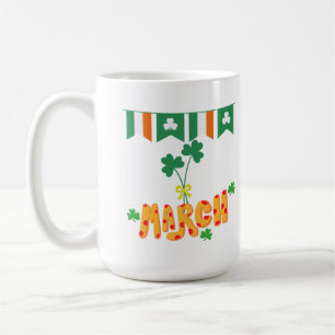 Sankt Patrick März Kaffeetasse