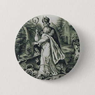 Sankt Patrick Schutzpatron Irlands Button