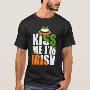 Sankt Patricks Frauen Küss mich, ich bin irisch Lu T-Shirt