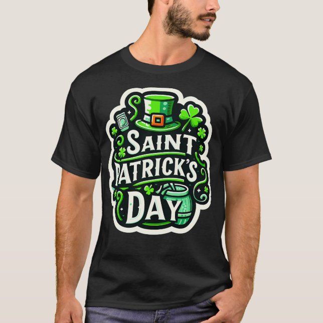 Sankt Patricks Tag 1 T-Shirt (Vorderseite)