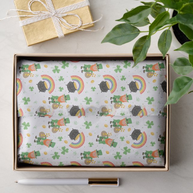 Sankt Patricks Tag - Kinder-Malspaß  Seidenpapier (Geschenk)