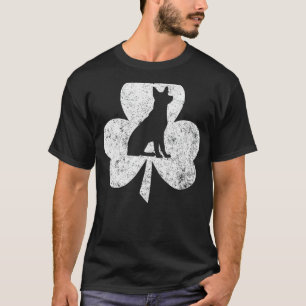 Sankt Patricks Tag Lustiger Deutscher Schäferhund T-Shirt