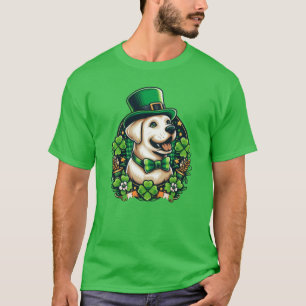 Sankt Patricks Tag Süßer Hund T-Shirt