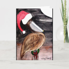 Sankt-Pelikan-Weihnachtskarte Feiertagskarte