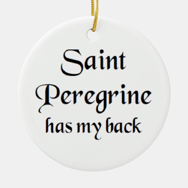 Sankt Peregrin Keramik Ornament (Vorne)