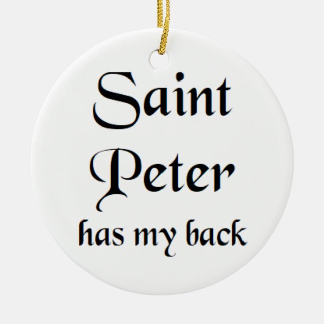 Sankt Peter Keramik Ornament (Vorne)