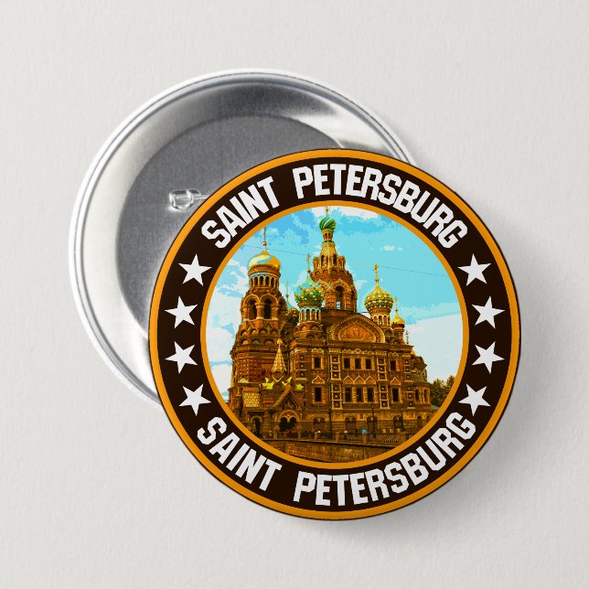 Sankt Petersburg Button (Vorne & Hinten)