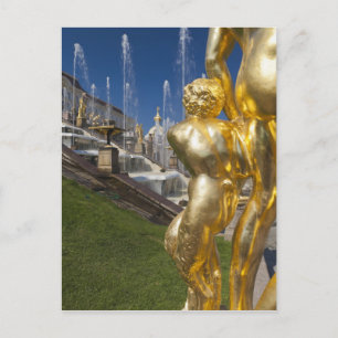 Sankt Petersburg, Große Cascade-Brunnen Postkarte