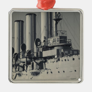 Sankt Petersburg, Kreuzer Aurora Ornament Aus Metall