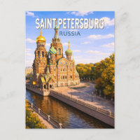 Sankt Petersburg Russland Illustration Reise Kunst